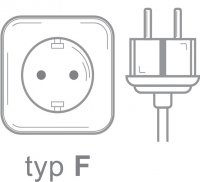 Gniazdo elektryczne i wtyczka typu F